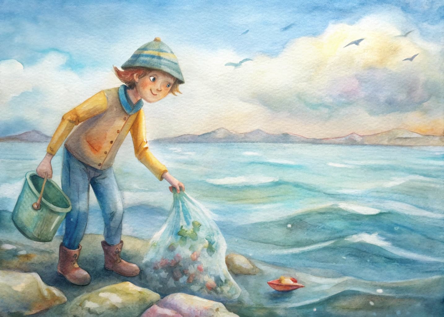 Plocka upp ett skräp